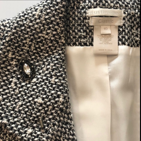 Tweed Blazer Classic Tailored Austin Reed Wool - Picture 7 of 12